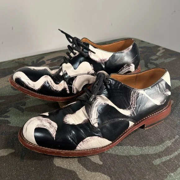 Vivienne Westwood Squiggle Derby Shoes Made in Italy size 10 - Picture 2 of 5
